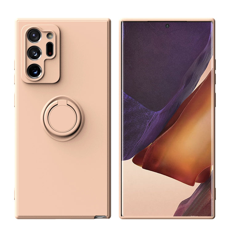 For Samsung Galaxy Note20 Ultra Ring Kickstand Silicone Phone Case