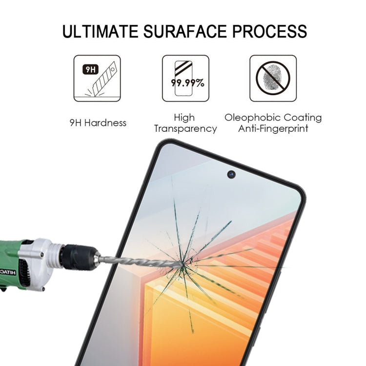 25 PCS Full Glue Full Screen Tempered Glass Film For vivo iQOO 10