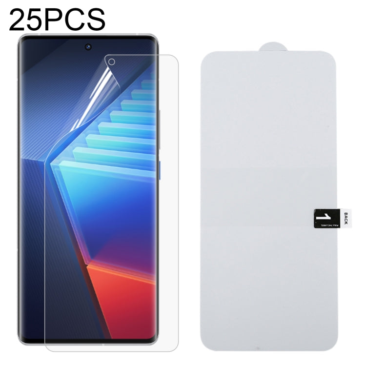 25 PCS Full Screen Protector Explosion-proof Hydrogel Film For vivo iQOO 10 Pro