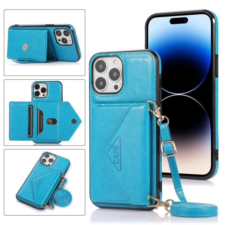 For iPhone 14 Pro Max Cross-body Card Bag Phone Case