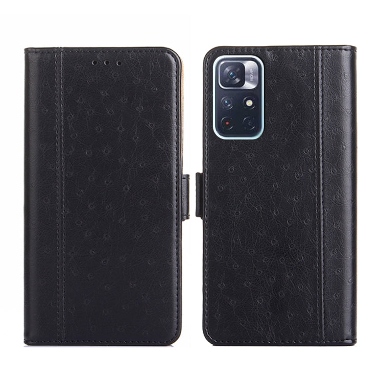 For Xiaomi Redmi Note 11 5G / Poco M4 Pro 5G Ostrich Texture Flip Leather Phone Case