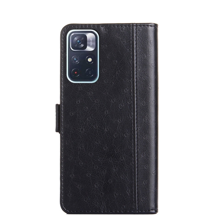 For Xiaomi Redmi Note 11 5G / Poco M4 Pro 5G Ostrich Texture Flip Leather Phone Case