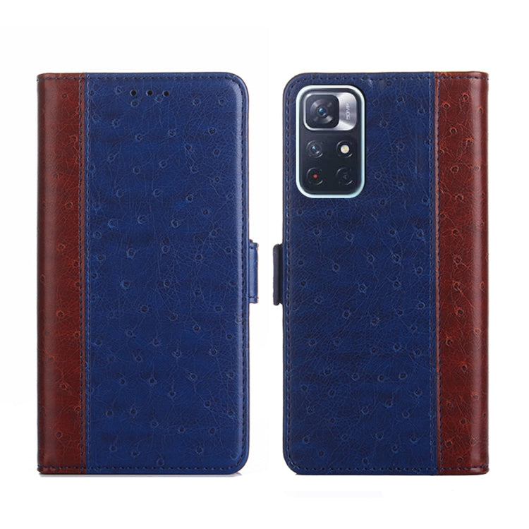 For Xiaomi Redmi Note 11 5G / Poco M4 Pro 5G Ostrich Texture Flip Leather Phone Case