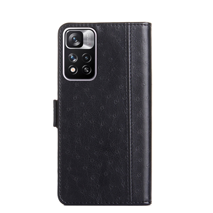 For Xiaomi Redmi Note 11 Pro 5G / Note 11 Pro+ 5G Ostrich Texture Flip Leather Phone Case