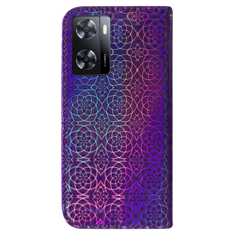 For OPPO A57 2022 4G/A57 2022 5G/Realme Q5i/Realme V23 5G/Realme Narzo 50 5G/A77 5G Colorful Magnetic Buckle Leather Phone Case