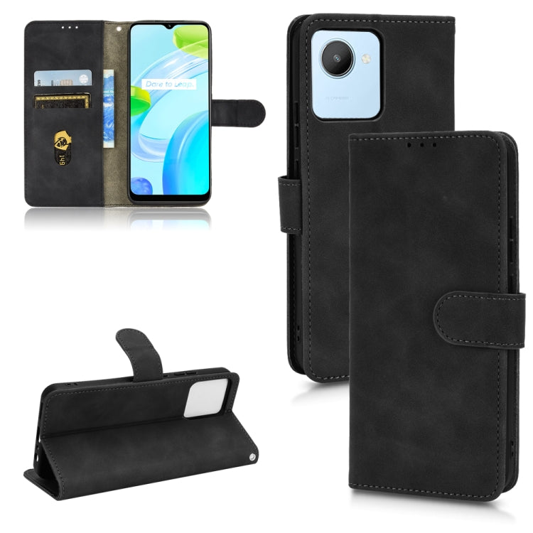 For Realme C30 4G Skin Feel Magnetic Flip Leather Phone Case