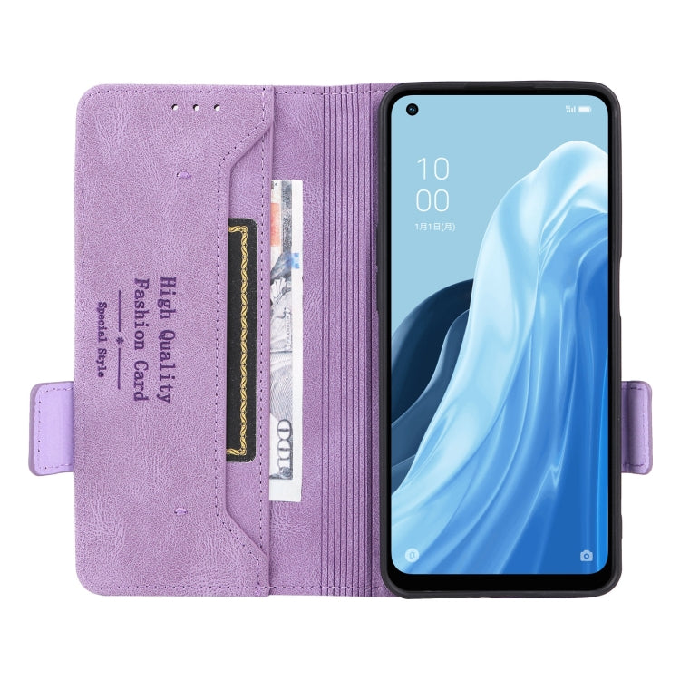 For OPPO Reno7 A JPN Magnetic Clasp Flip Leather Phone Case
