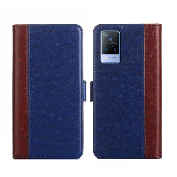 For vivo V21 4G / 5G Ostrich Texture Flip Leather Phone Case