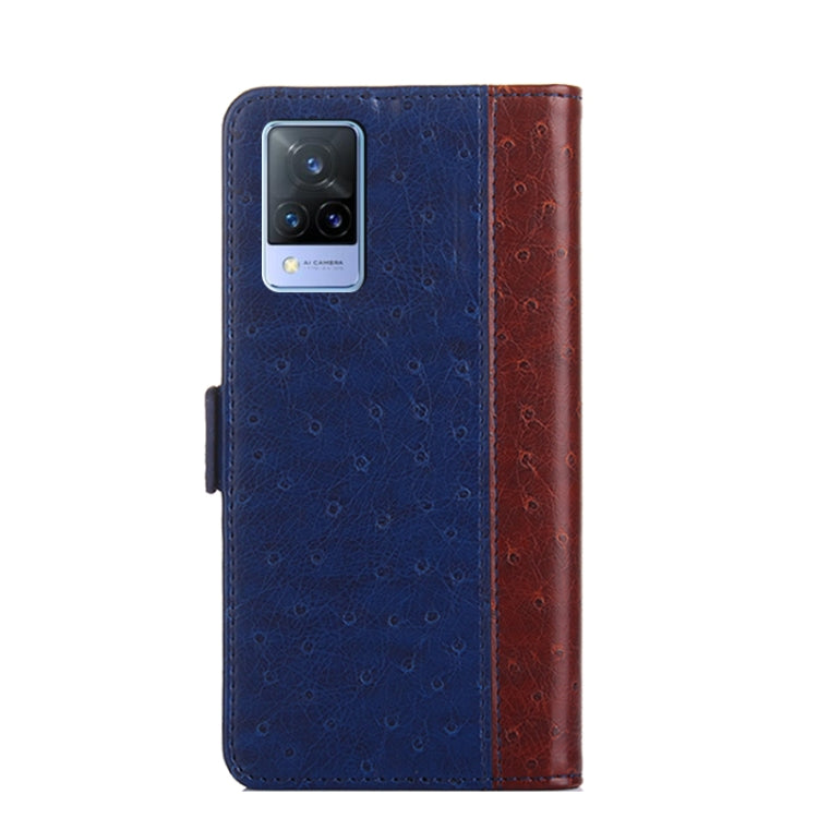 For vivo V21 4G / 5G Ostrich Texture Flip Leather Phone Case