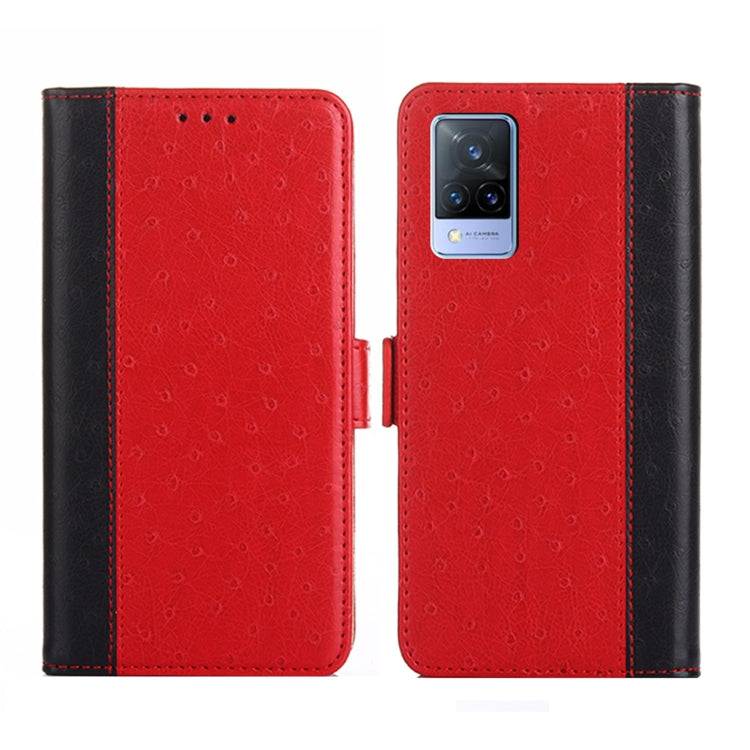 For vivo V21 4G / 5G Ostrich Texture Flip Leather Phone Case