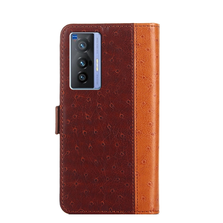 For vivo X70 Ostrich Texture Flip Leather Phone Case