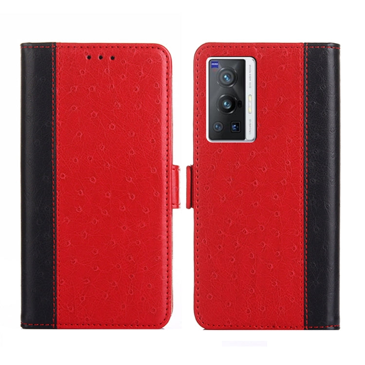 For vivo X70 Pro Ostrich Texture Flip Leather Phone Case