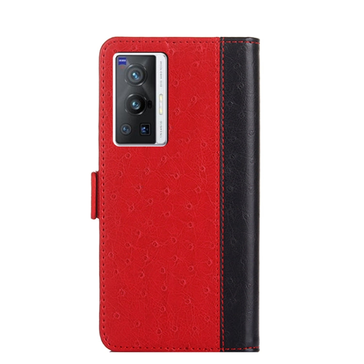 For vivo X70 Pro Ostrich Texture Flip Leather Phone Case