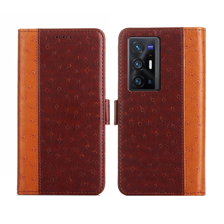 For vivo X70 Pro+ Ostrich Texture Flip Leather Phone Case