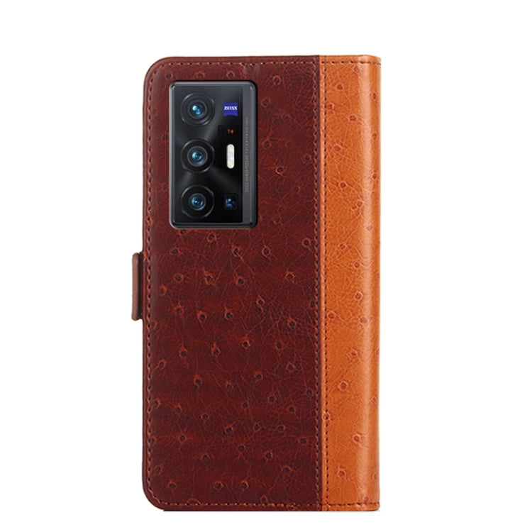 For vivo X70 Pro+ Ostrich Texture Flip Leather Phone Case