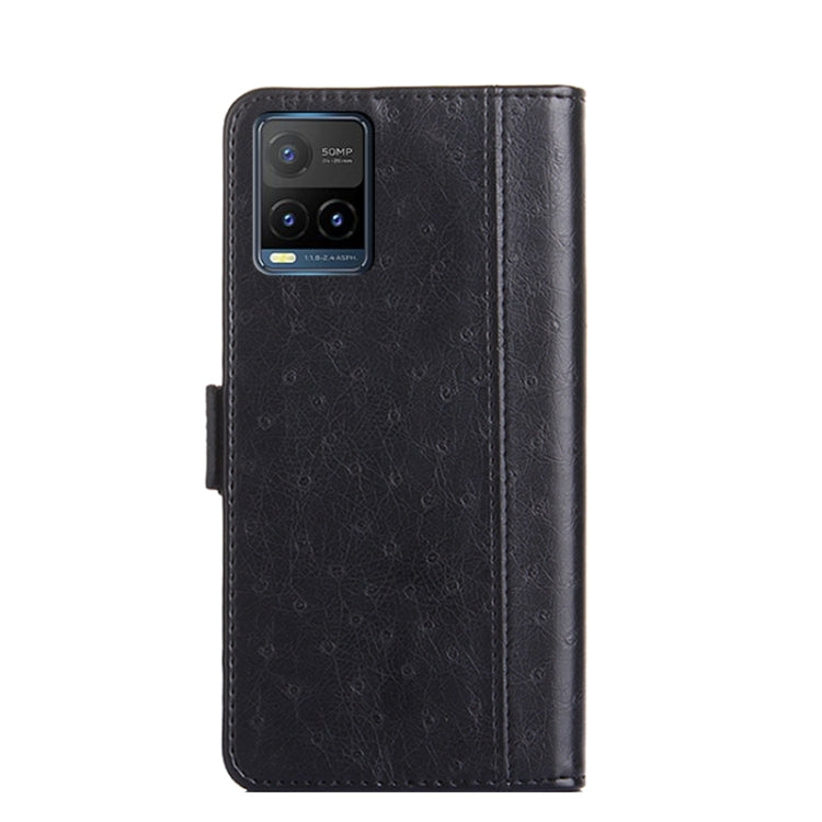 For vivo Y21 / Y21s / Y33s Ostrich Texture Flip Leather Phone Case
