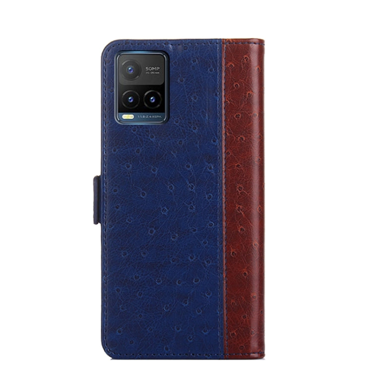 For vivo Y21 / Y21s / Y33s Ostrich Texture Flip Leather Phone Case