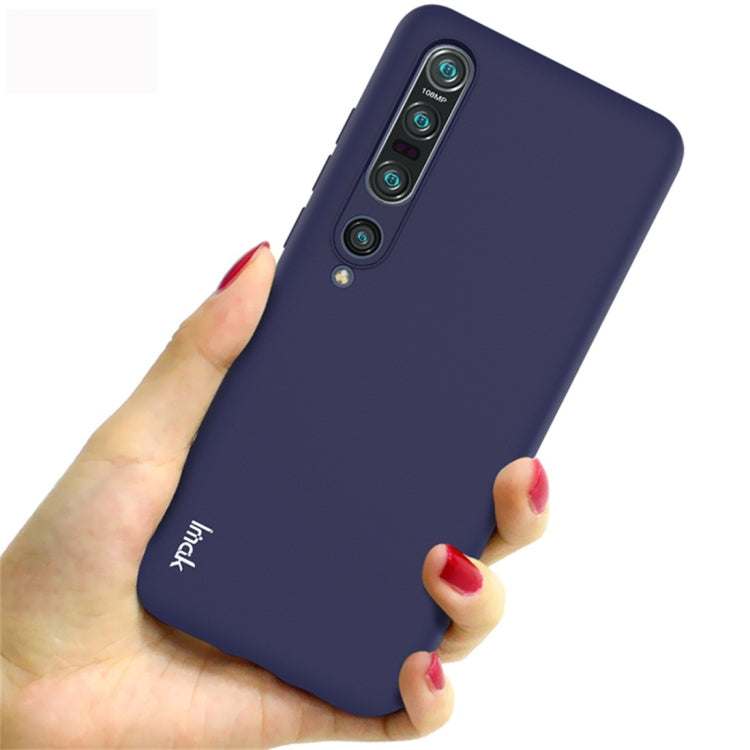 For Xiaomi Mi 10 Pro 5G IMAK UC-1 Series Shockproof Frosted TPU Protective Case(Blue)