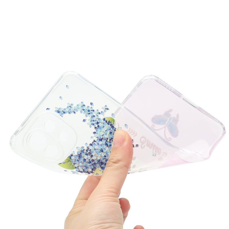 For Xiaomi Mi 11 Lite Bronzing Butterfly Flower Phone Case