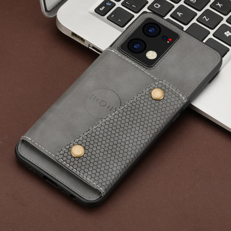 For OPPO Reno7 4G Double Buckle Card Slots Magnetic Phone Case