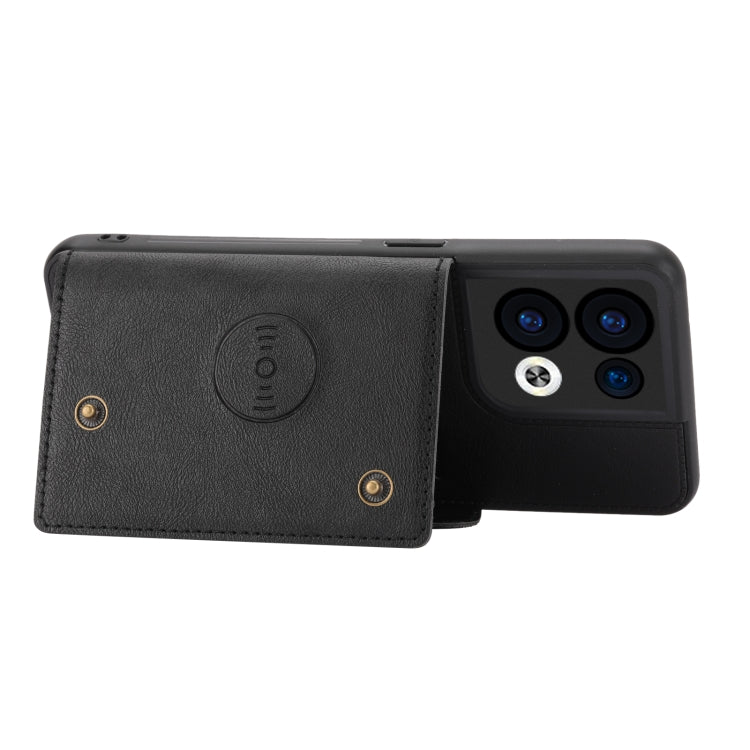 For OPPO Reno8 Pro Double Buckle Card Slots Magnetic Phone Case