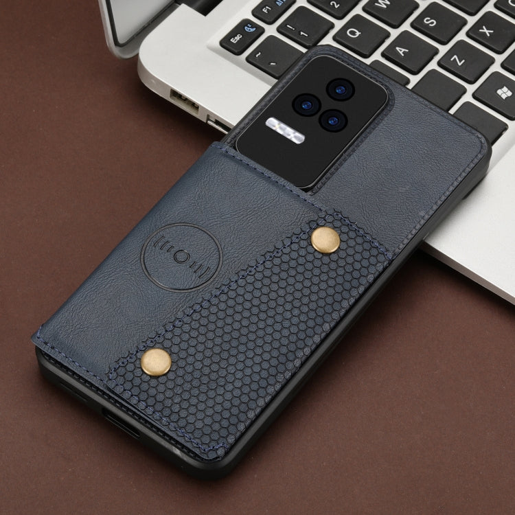 For Xiaomi Redmi K50 Pro Double Buckle Card Slots Magnetic Phone Case