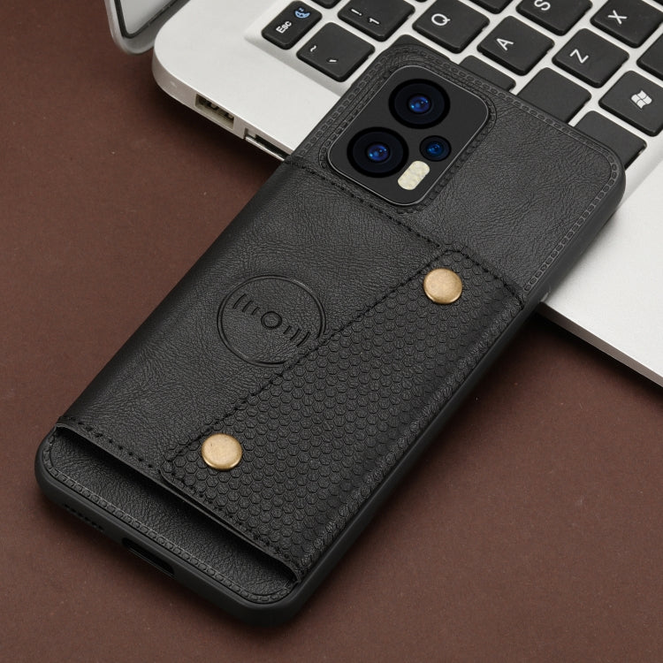 For Xiaomi Redmi Note 11T Pro Double Buckle Card Slots Magnetic Phone Case