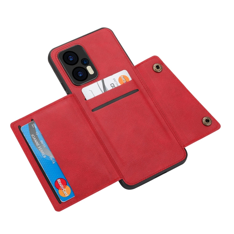 For Xiaomi Redmi Note 11T Pro Double Buckle Card Slots Magnetic Phone Case