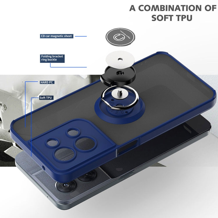 For OPPO Reno8 Pro+ Q Shadow 1 Series TPU + PC Phone Case with Ring Holder