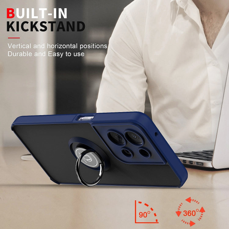 For OPPO Reno8 Pro+ Q Shadow 1 Series TPU + PC Phone Case with Ring Holder