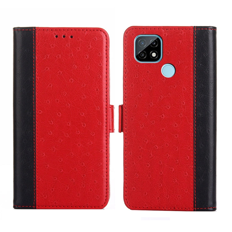 For Realme C21 Ostrich Texture Flip Leather Phone Case