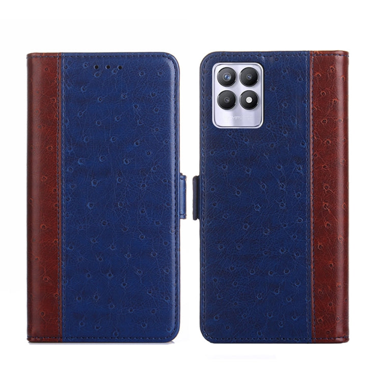 For Realme 8i Ostrich Texture Flip Leather Phone Case