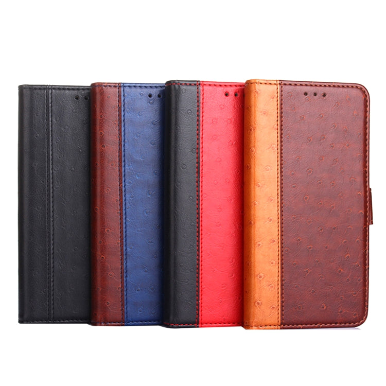 For Realme 8i Ostrich Texture Flip Leather Phone Case
