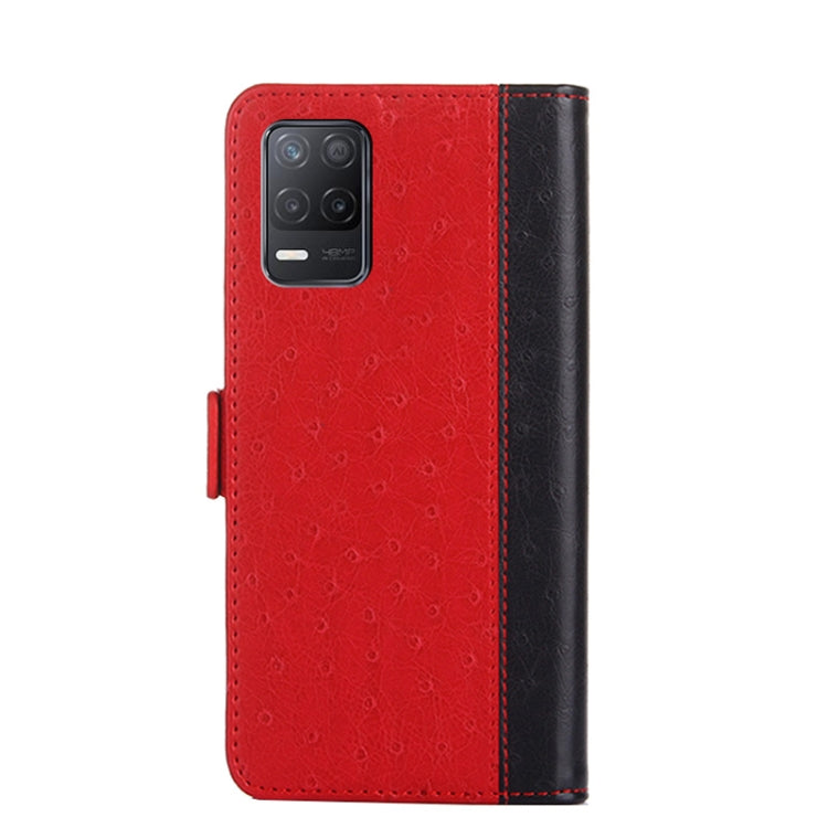 For Realme V13 5G Ostrich Texture Flip Leather Phone Case