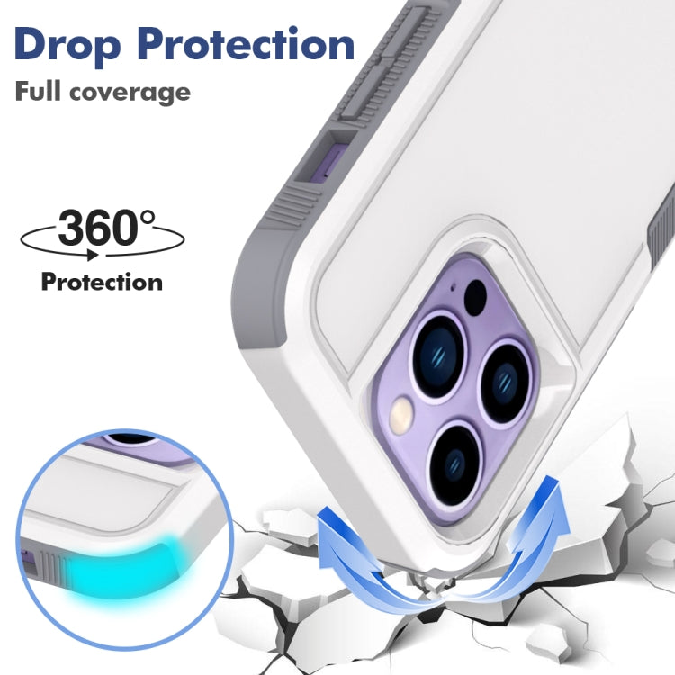 For iPhone 14 Pro Soft TPU Hard PC Phone Case