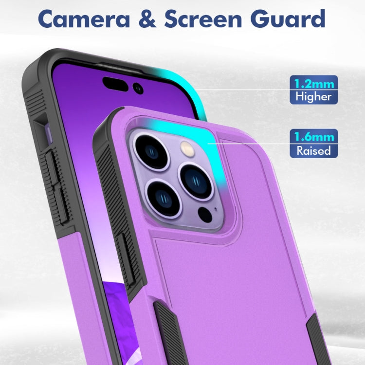 For iPhone 14 Pro Soft TPU Hard PC Phone Case