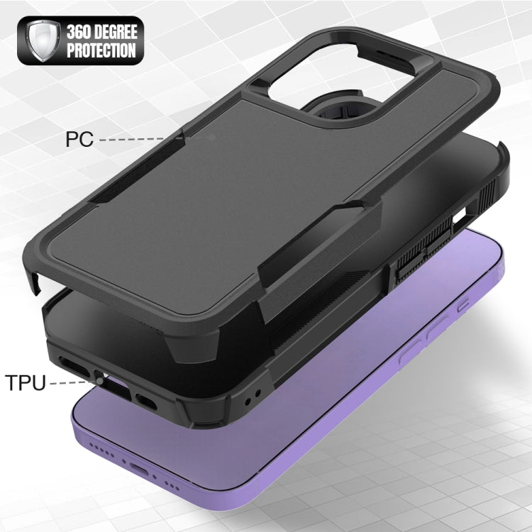 For iPhone 14 Pro Soft TPU Hard PC Phone Case