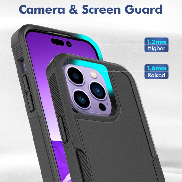 For iPhone 14 Pro Soft TPU Hard PC Phone Case