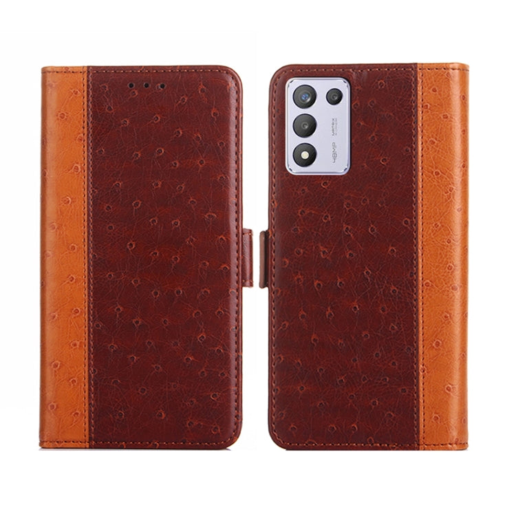 For OPPO K9s / Realme Q3s Ostrich Texture Flip Leather Phone Case