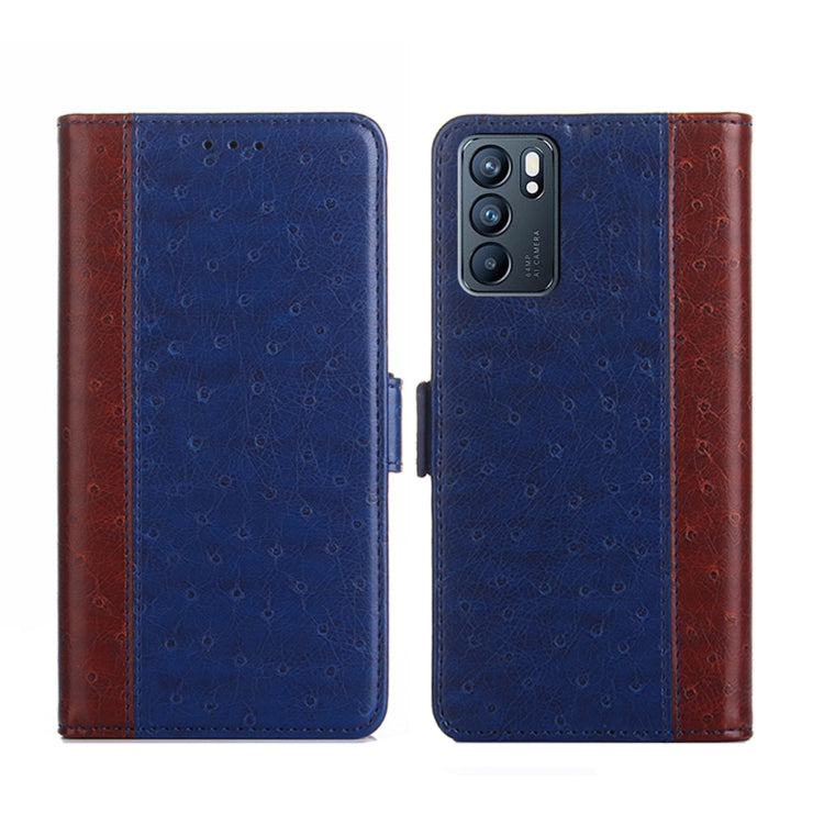 For OPPO Reno6 5G Ostrich Texture Flip Leather Phone Case