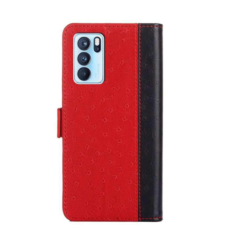 For OPPO Reno6 Pro 5G Ostrich Texture Flip Leather Phone Case