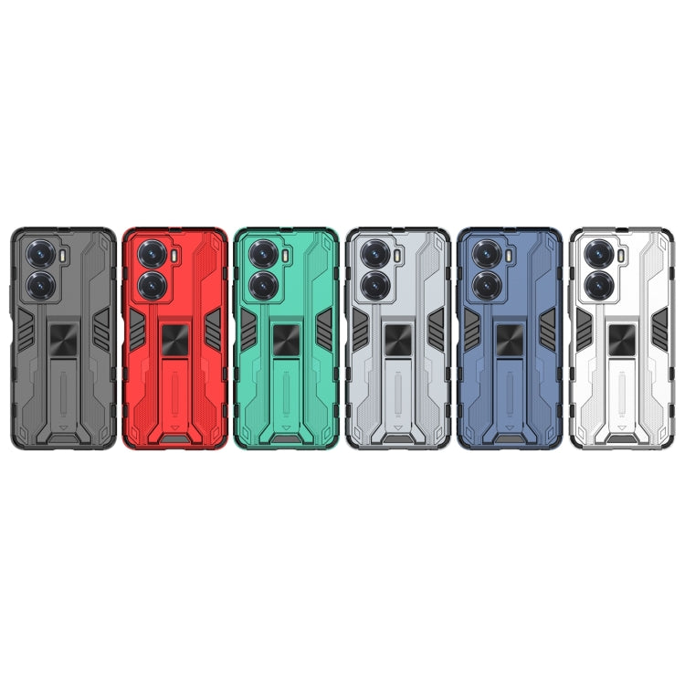 For vivo Y77 5G Supersonic PC + TPU Shock-proof Protective Phone Case with Holder