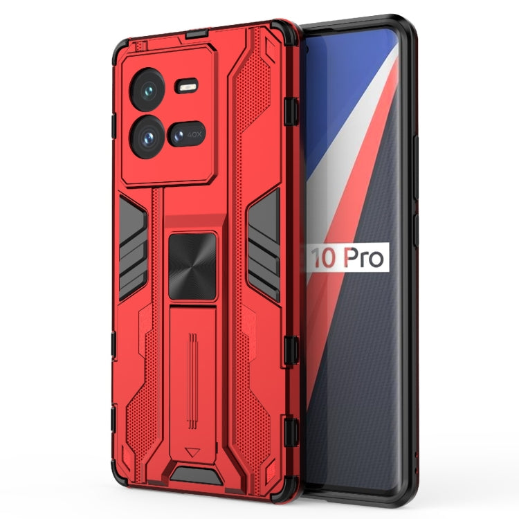 For vivo iQOO 10 Pro Supersonic PC + TPU Shock-proof Protective Phone Case with Holder