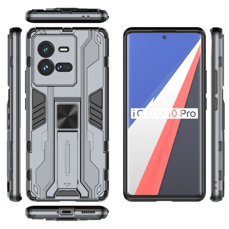 For vivo iQOO 10 Pro Supersonic PC + TPU Shock-proof Protective Phone Case with Holder