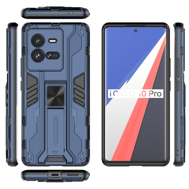For vivo iQOO 10 Pro Supersonic PC + TPU Shock-proof Protective Phone Case with Holder