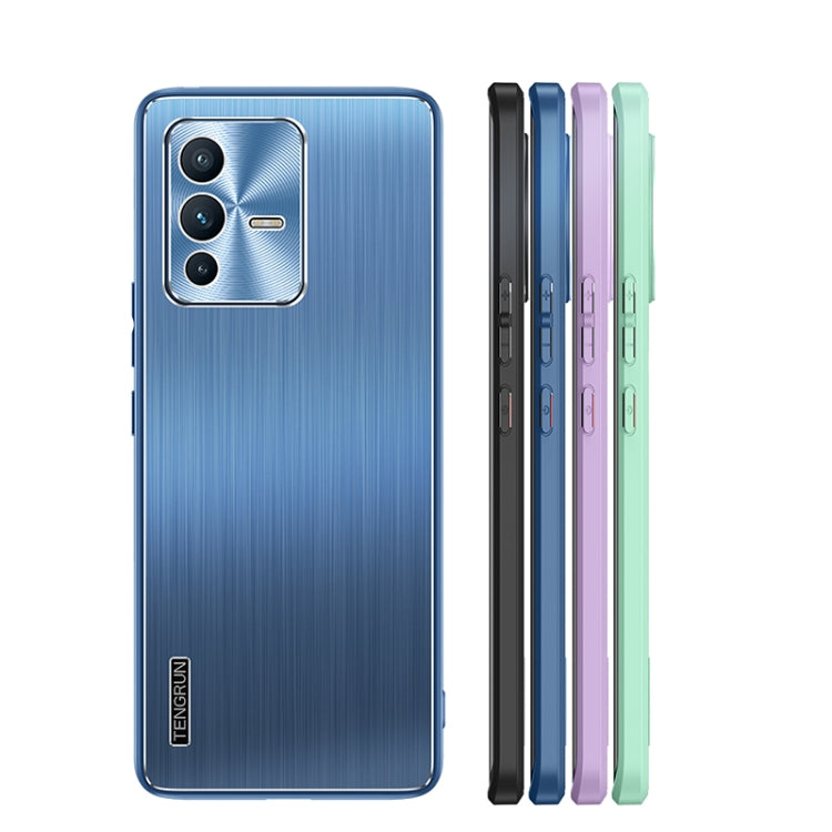 For vivo S12 Pro Brushed Texture Shockproof Phone Case