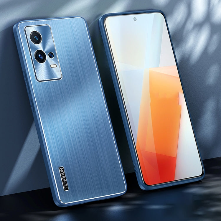 For vivo iQOO 8 Brushed Texture Shockproof Phone Case