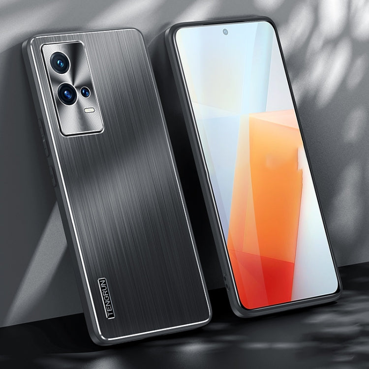 For vivo iQOO 8 Brushed Texture Shockproof Phone Case