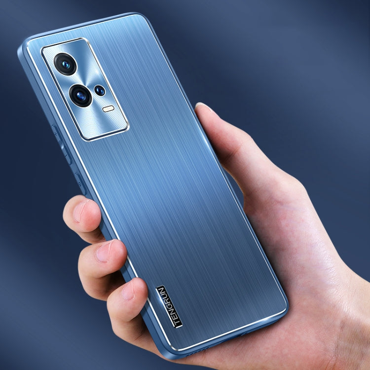 For vivo iQOO 8 Brushed Texture Shockproof Phone Case