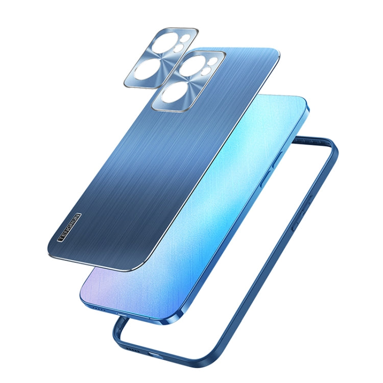 For OPPO Reno7 Brushed Texture Shockproof Phone Case